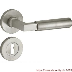 Wallebroek Mi Satori 00.0099.48 krukgarnituur Bauhaus Vivo BB messing mat nikkel ongelakt - A25001176 - afbeelding 1