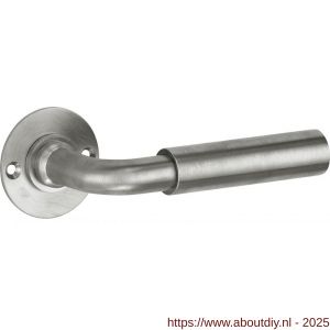 Wallebroek Mi Satori 00.0199.46 krukgarnituur Frankfurt Chemin de Fer 50 messing mat nikkel ongelakt - A25001307 - afbeelding 1