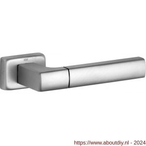 Wallebroek M&T 90.0018.46 deurkruk gatdeel Mini T messing mat nikkel ongelakt rechts - A25002430 - afbeelding 1