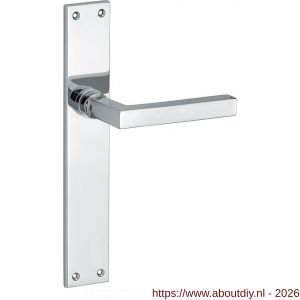 Wallebroek Mi Satori 00.0086.01 krukgarnituur Kare Bauhaus messing glans chroom blind - A25001928 - afbeelding 1
