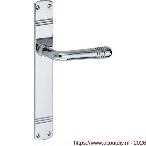 Wallebroek Mi Satori 00.0151.01 krukgarnituur Art Deco messing glans chroom blind - A25001800 - afbeelding 1