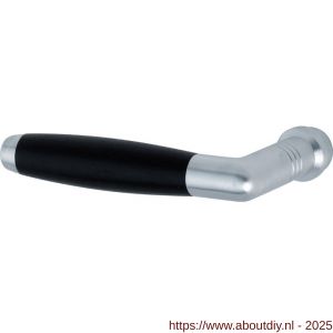 Wallebroek Mi Satori 00.0030.45 deurkruk gatdeel links Ton messing mat chroom-ebben - A25002705 - afbeelding 1