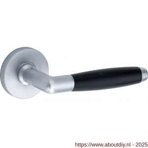 Wallebroek Mi Satori 00.0140.46 krukgarnituur Ton Vivo messing mat chroom-ebben - A25001475 - afbeelding 1