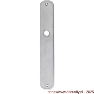 Wallebroek Mi Satori 00.2468.01 langschild Rondo messing mat chroom blind - A25004507 - afbeelding 1