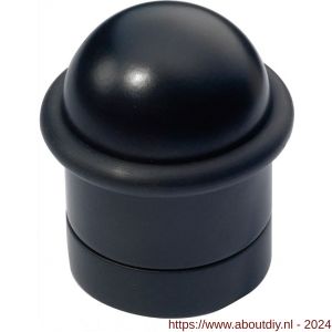 Wallebroek 00.4545.90 deurbuffer cilinder 43 mm messing mat zwart - A25002328 - afbeelding 1