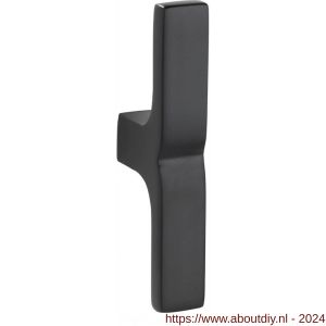Wallebroek Cardea 50.0016.90 deurkruk gatdeel T-model Retto messing mat zwart - A25002392 - afbeelding 1