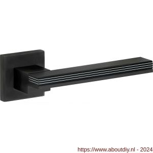 Wallebroek M&T 90.0009.46L deurkruk gatdeel links Mimolimit messing mat zwart PVD-aluminium - A25006394 - afbeelding 1
