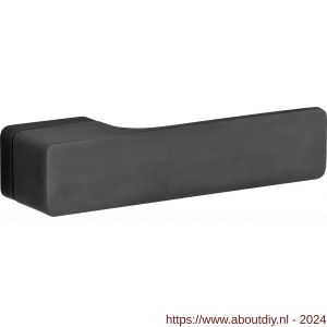 Wallebroek M&T 90.0020.46 deurkruk gatdeel Minimal messing mat zwart PVD rechts - A25002443 - afbeelding 1