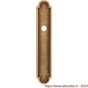 Wallebroek Salice Paolo 85.2408.12 langschild Hannover messing patine oud goud BB72 - A25004625 - afbeelding 1