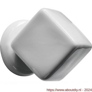 Wallebroek Merigous 80.8246.90 meubelknop porselein Delo Lindo 30 mm wit Kubus - A25006014 - afbeelding 1