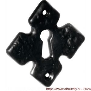 Wallebroek 70.2403.55 sleutelplaat Oxford ijzer zwart - A25003729 - afbeelding 1