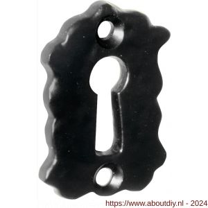 Wallebroek 70.2404.55 sleutelplaat verticaal 33x46 mm ijzer zwart - A25003725 - afbeelding 1