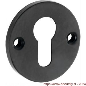 Wallebroek 70.2408.57 cilinderrozet Oxford ijzer zwart - A25003527 - afbeelding 1