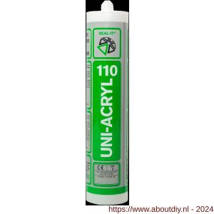 Connect Products Seal-it 110 Uni-Acryl acrylaatkit wit koker 310 ml - A40780049 - afbeelding 1