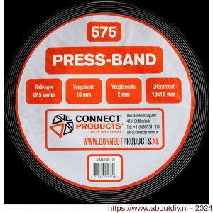 Connect Products Seal-it 575 Press-band compriband 15/6 mm zwart rol 5,6 m - A40780277 - afbeelding 1