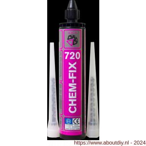 Connect Products Seal-it 720 Chem-Fix chemisch anker grijs koker 290 ml - A40780000 - afbeelding 1