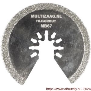 Multizaag MB67 zaagblad diamant rond Universeel blister 1 stuk UNI MB67 - A40680151 - afbeelding 1