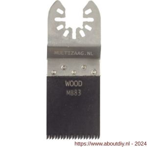 Multizaag MB83 zaagblad Universeel hout 35 mm breed 40 mm lang blister 5 stuks UNI MB83 - A40680050 - afbeelding 1