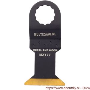 Multizaag MZT77 zaagblad HSS titanium Supercut 45 mm breed 42 mm lang blister 1 stuk SC MZT77 - A40680118 - afbeelding 1