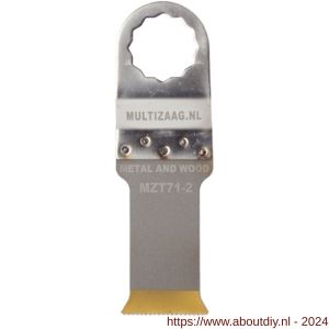 Multizaag MZT71 zaagblad HSS titanium Supercut 28 mm breed 55 mm lang blister 1 stuk SC MZT71 - A40680115 - afbeelding 1