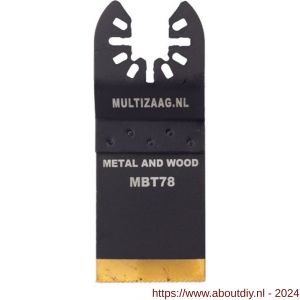 Multizaag MBT78 zaagblad HSS titanium Universeel 35 mm 40 mm lang blister 1 stuk UNI MBT78 - A40680112 - afbeelding 1