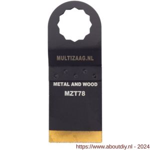 Multizaag MZT78 zaagblad HSS titanium Supercut 35 mm 40 mm lang blister 1 stuk SC MZT78 - A40680121 - afbeelding 1