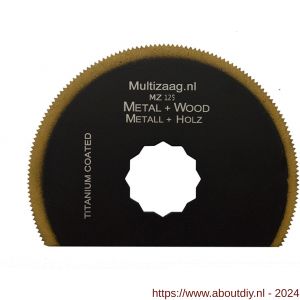 Multizaag MZ125 zaagblad HSS titanium Supercut half rond 85 mm los SC - A40680240 - afbeelding 1