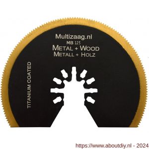 Multizaag MB125 zaagblad HSS titanium Universeel half rond 85 mm blister 5 stuks UNI MB125 - A40680245 - afbeelding 1