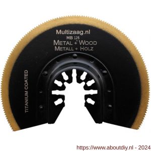 Multizaag MB126 zaagblad HSS titanium Universeel halve maan los UNI - A40680234 - afbeelding 1