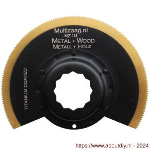 Multizaag MZ126 zaagblad HSS titanium Supercut halve maan los SC - A40680237 - afbeelding 1