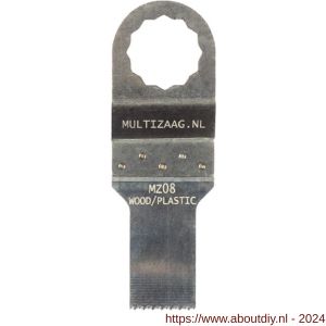 Multizaag MZ08 zaagblad standaard Supercut hout 20 mm breed 40 mm lang blister 1 stuk SC MZ08 - A40680037 - afbeelding 1