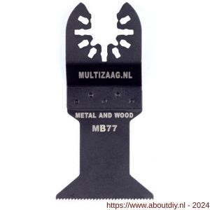 Multizaag MB77 zaagblad bi-metaal Universeel 45 mm breed 42 mm lang blister 1 stuk UNI MB77 - A40680079 - afbeelding 1