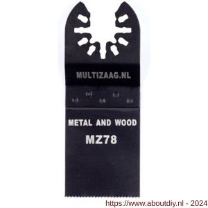 Multizaag MB78 zaagblad bi-metaal Universeel 35 mm breed 40 mm lang blister 1 stuk UNI MB78 - A40680085 - afbeelding 1