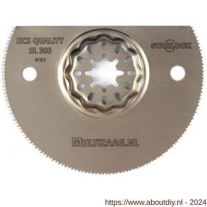 Multizaag SL306 segmentzaagblad halfrond Starlock diameter 85 mm blister 5 stuks SL SL306 - A40680221 - afbeelding 1