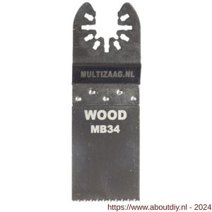 Multizaag MB34 zaagblad standaard Universeel hout 30 mm breed 40 mm lang blister 5 stuks UNI MB34 - A40680032 - afbeelding 1