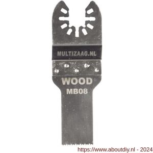 Multizaag MB08 zaagblad standaard Universeel hout 20 mm breed 40 mm lang blister 1 stuk UNI MB08 - A40680025 - afbeelding 1