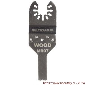 Multizaag MB07 zaagblad standaard Universeel 10 mm hout 10 mm breed 40 mm lang blister 1 stuk UNI MB07 - A40680022 - afbeelding 1