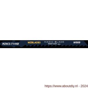 Multizaag MZBlades MZHCS-T144D decoupeerzaagblad Universeel hout speed tandafstand 4-5,2 mm lengte 100 mm dikte 1,5 mm UNI - A40680320 - afbeelding 1