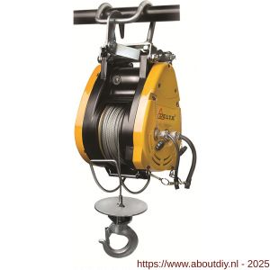 Delta elektrische karweilier DKL 230 V 0,16 ton met standaard 28 m hijshoogte - A53101134 - afbeelding 1