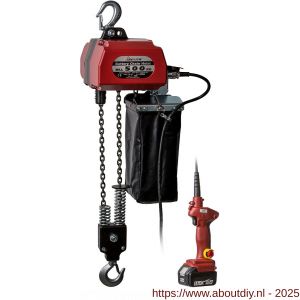 Delta batterij kettingtakel 18 V DC 0,5 ton 5 m hijshoogte - A53101513 - afbeelding 1