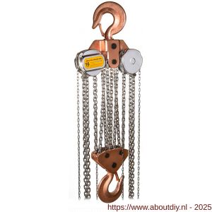 Delta Sparkless vonkvrije handkettingtakel 16 ton met 3 m hijshoogte Atex zone 1 - A53101469 - afbeelding 1