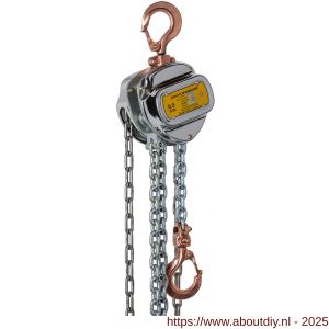 Delta Sparkless vonkvrije handkettingtakel 0,5 ton met 3 m hijshoogte Atex zone 1 - A53101432 - afbeelding 1