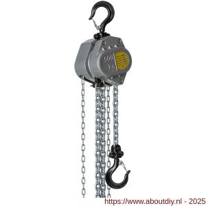 Delta Aluminium handkettingtakel 0,5 ton met 3 m hijshoogte - A53101328 - afbeelding 1