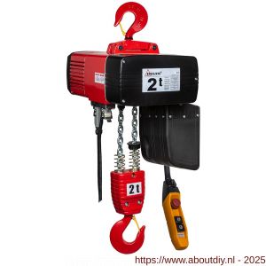 Delta elektrische kettingtakel DEH 400 V 2 ton met 3 m hijshoogte dubbele snelheid 2 parten - A53101526 - afbeelding 1