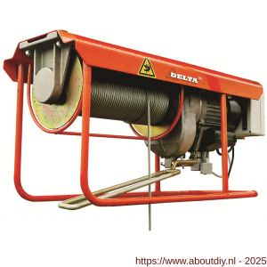 Delta elektrische lier DM 230 V 0,5 ton met 23 m hijshoogte enkele snelheid - A53101144 - afbeelding 1