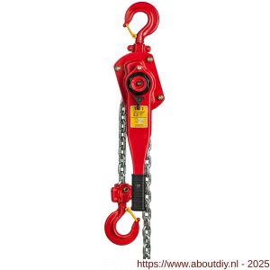 Delta Red Premium rateltakel 3,2 ton met 1,5 m hijshoogte - A53101318 - afbeelding 1