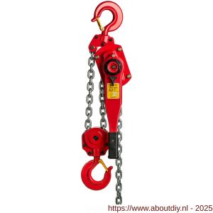 Delta Red Premium rateltakel 6,3 ton met 1,5 m hijshoogte - A53101320 - afbeelding 1