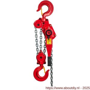 Delta Red Premium rateltakel 9 ton met 1,5 m hijshoogte - A53101322 - afbeelding 1