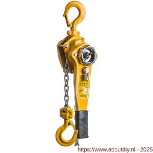 Delta Yellow rateltakel 0,75 ton met 1,5 m hijshoogte - A53101471 - afbeelding 1