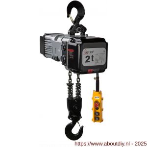 Delta elektrische kettingtakel DMS 230V 2 ton met 3 m hijshoogte enkele snelheid 2 parten - A53101509 - afbeelding 1